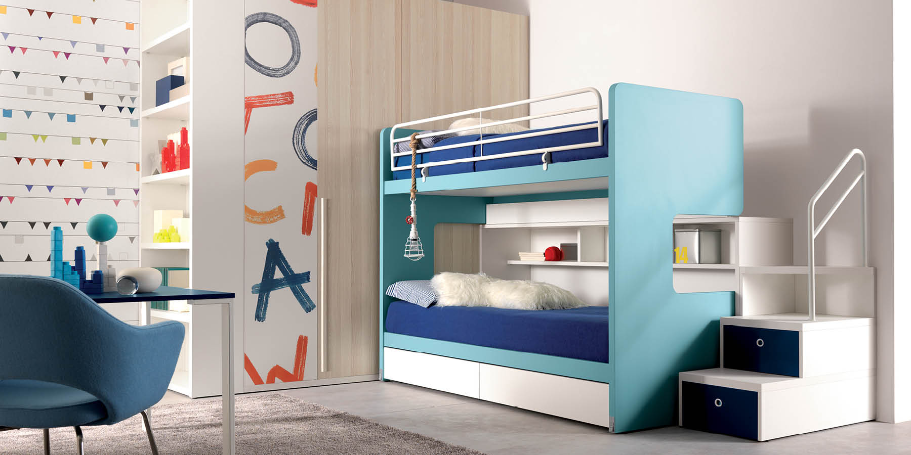 doimo-cityline-A030-cameretta-letti-a-castello-per-bambini