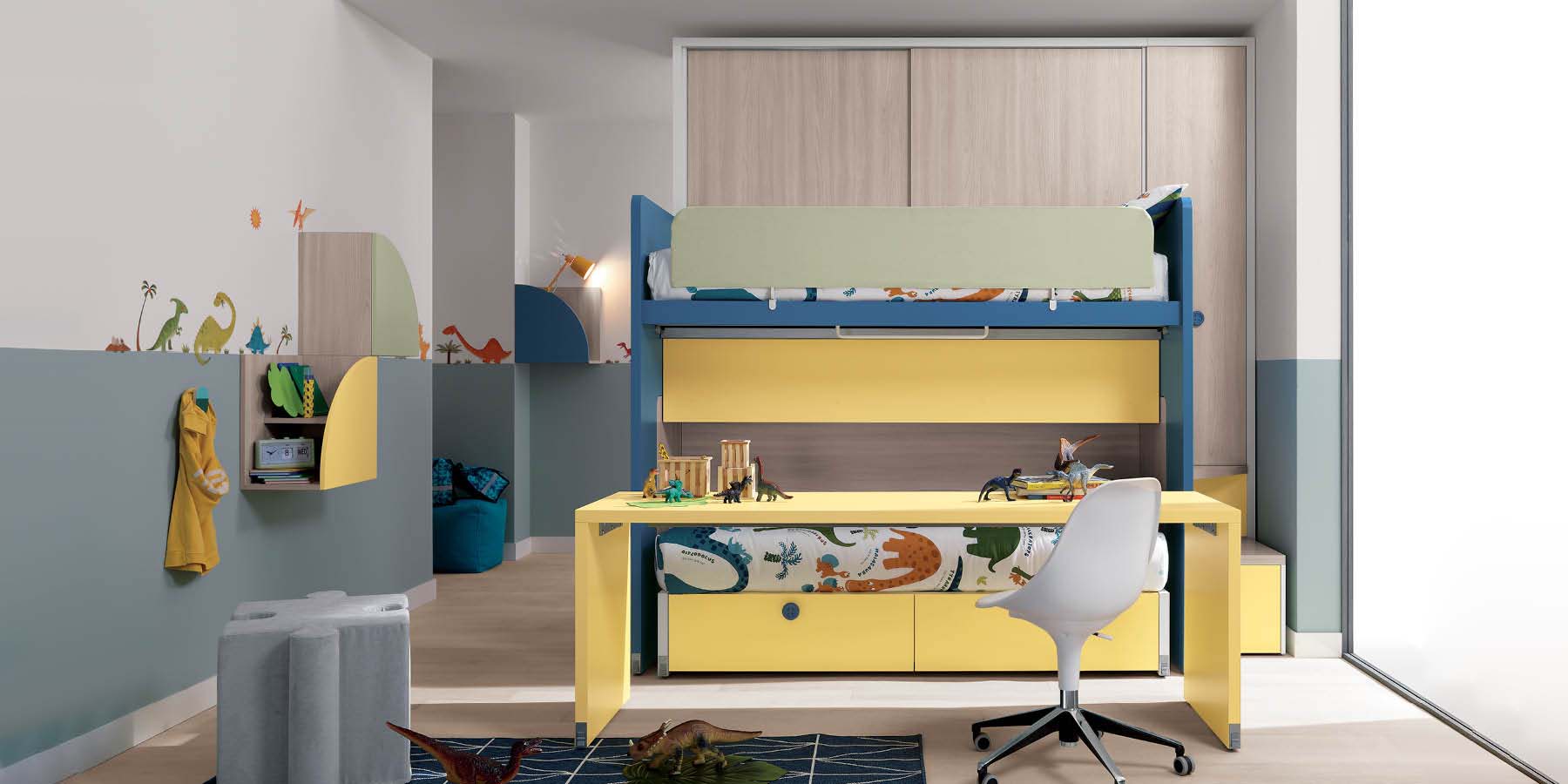 doimo-cityline-M010-cameretta-salvaspazio-con-letto-a-castello-scrivania-armadio